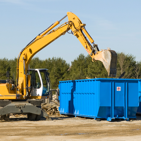 what size residential dumpster rentals are available in Central